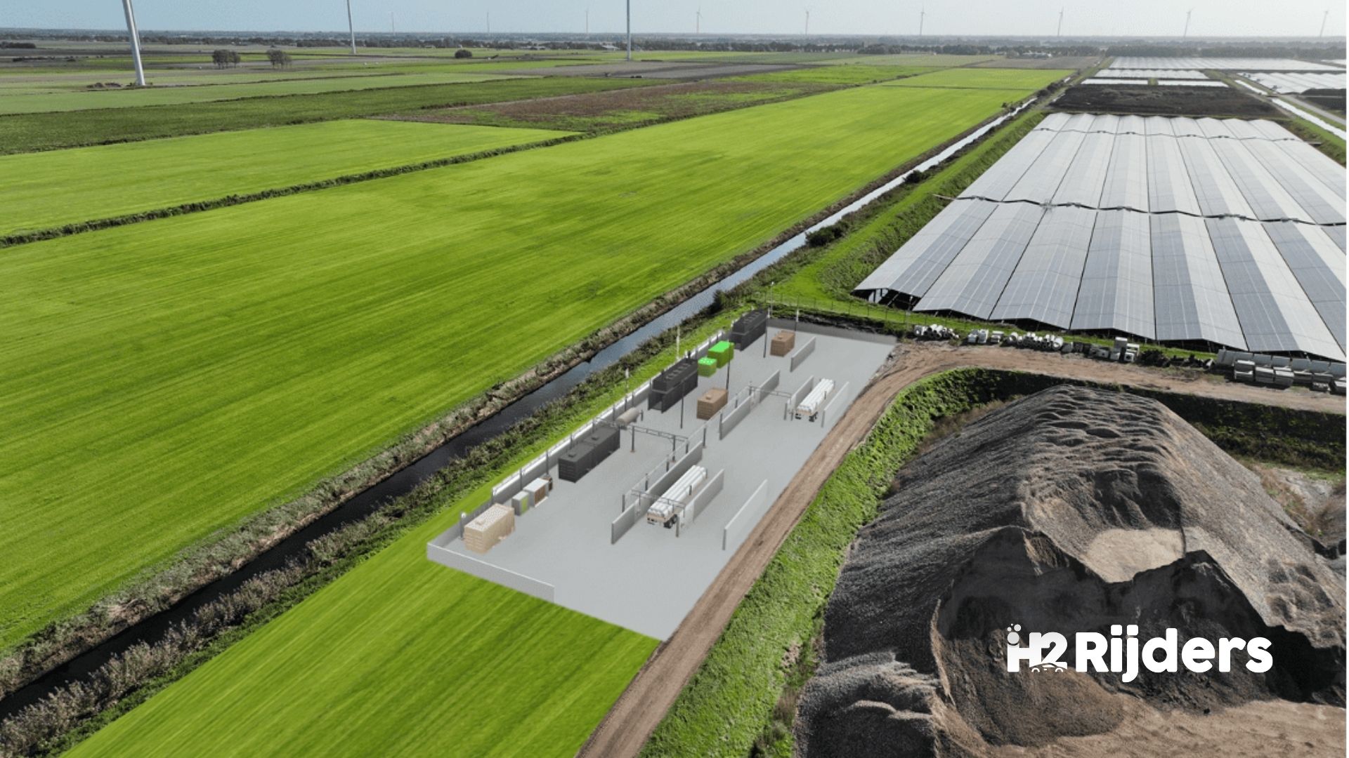 Vrachtwagens op Drentse waterstof: H2 Hollandia start productie in Nieuw-Buinen